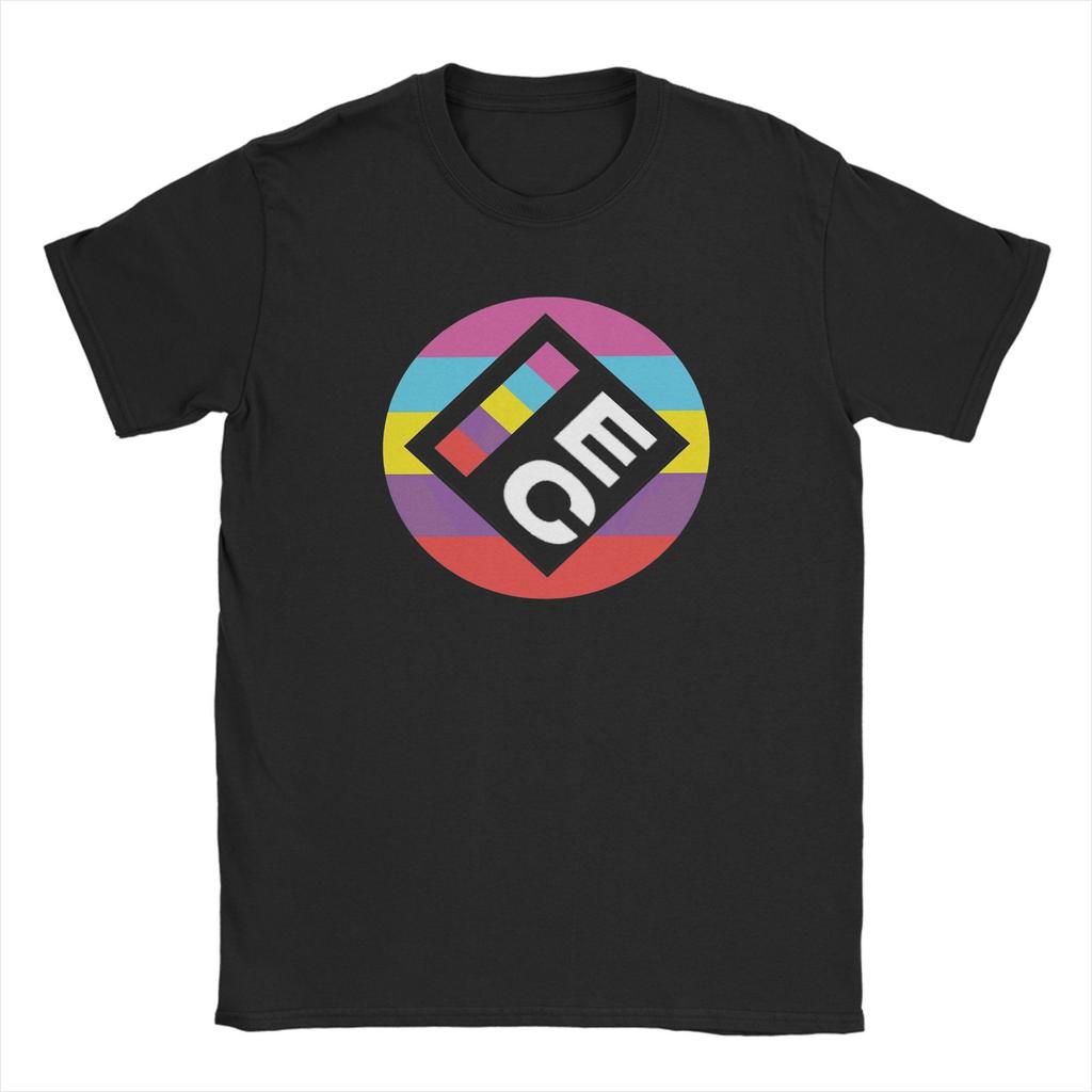 Geometric Logo Rainbow Stripe T-shirt