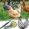 4Pcs Net Bag Chicken Vegetable Hanging Feeder Healthy Feeding Even Mesh Simple Installation Chicken Vegetable Feeder