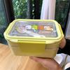 Double Layer Portable Stainless Steel Cartoon Food Container Microwave Bento Box for Kids Children Picnic School