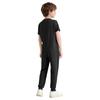 Unisex Kids Adaptive Clothing Jumpsuit Round Neck Short Sleeve Design Back Invisible Zipper Solid Color Full Body Outfit
