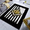 1PC Franc-maçonnerie Printed Carpet for Living Room Bedroom Home Decoration Non-slip Floor Mat Modern Carpet Large Size