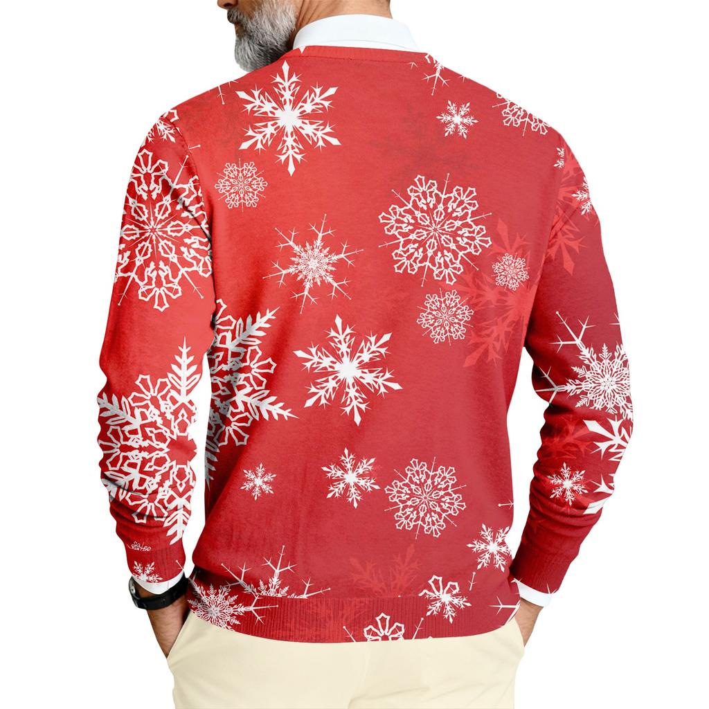 Мужская толстовка с круглым вырезом и длинными рукавами из рубчатого трикотажа