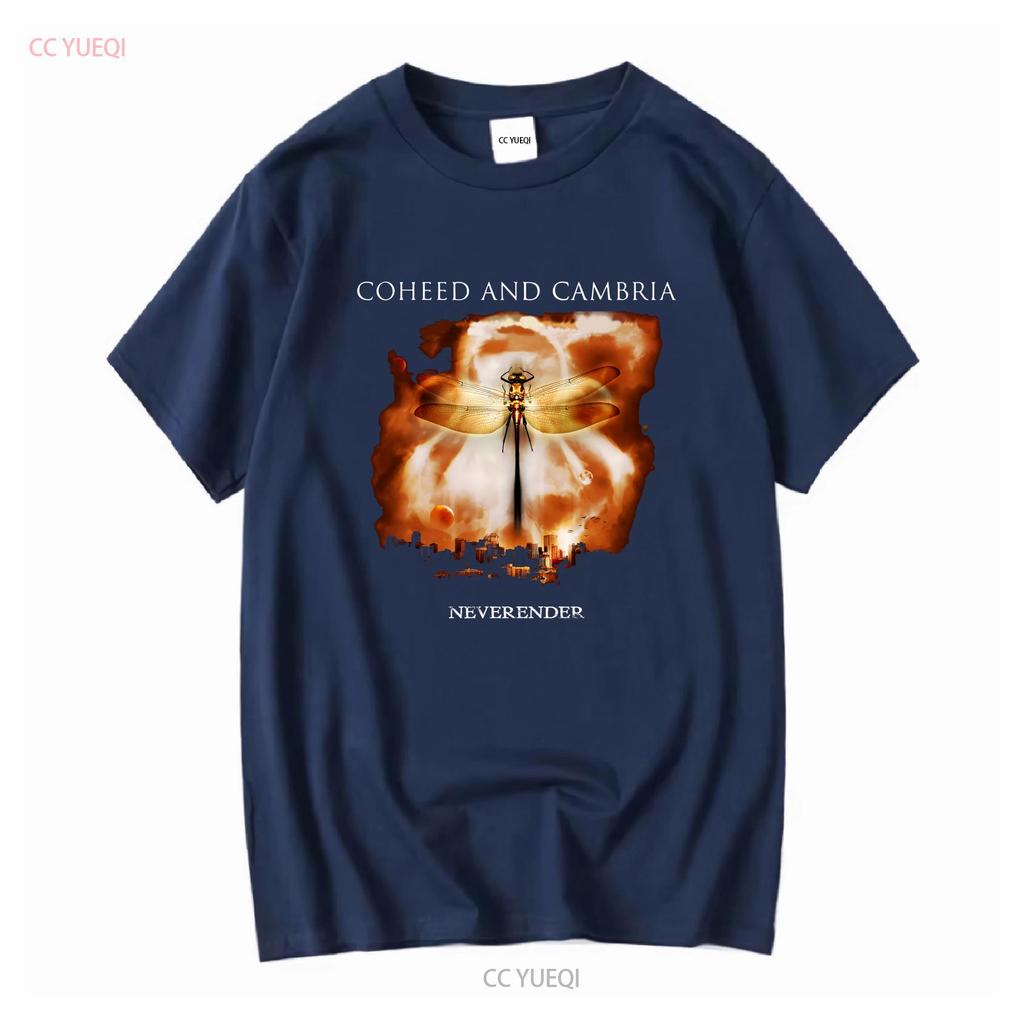 COHEED AND CAMBRIA NEVERENDER Футболка Хлопок S 5XL BO567 винтажная Стирка Графический мужской Унисекс Повседневный Универсальный Эластичный