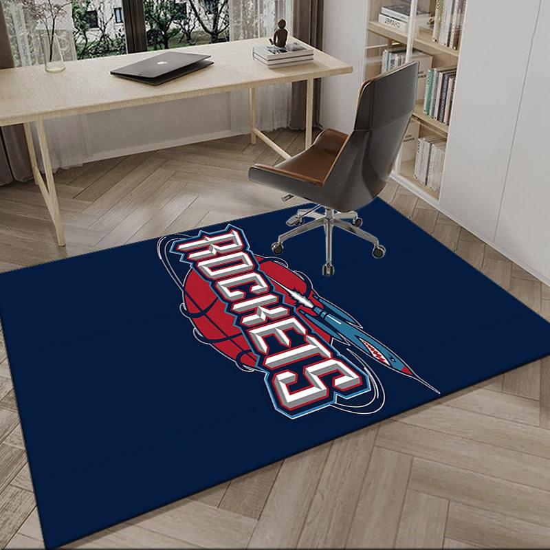 Rockets Basketball Team Carpet, Kitchen Rugs, Yoga Mat, Non-Slip Mats, Rug for Bathroom, Living Room bedroom, Camping Rugs Christmas Gift