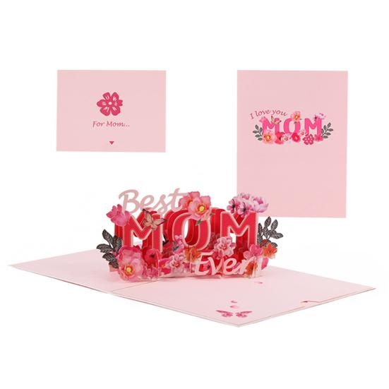 С Днем матери Всплывающие открытки 3D Поздравительная открытка с цветами Подарок для мамы Крестной мамы Мачехи Сестры Свекрови Жены