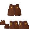 Western Cowboy Style Vest For Adults And Kids Polyester Stage Costume Men Women