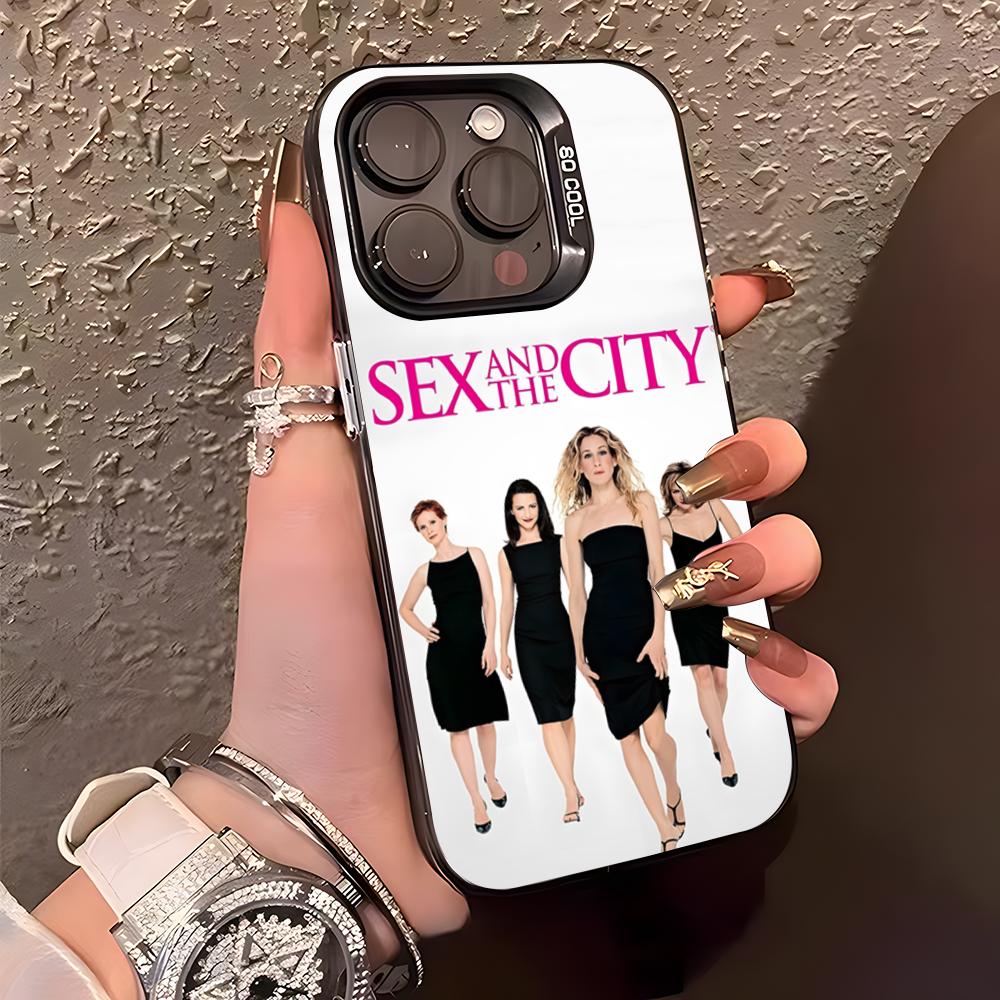 S-Sex And The City TV Phone Case For IPhone17 Air 16 15 14 Plus 13 12 11 Pro XS Max Silver Black Bumper Case