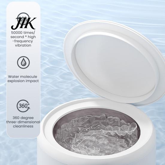Jewelry Polishing Tool Ultrasonic Brace Cleaning Machine High Frequency Technology Denture Disinfection Multi-function Invisible Retainer Cleaner