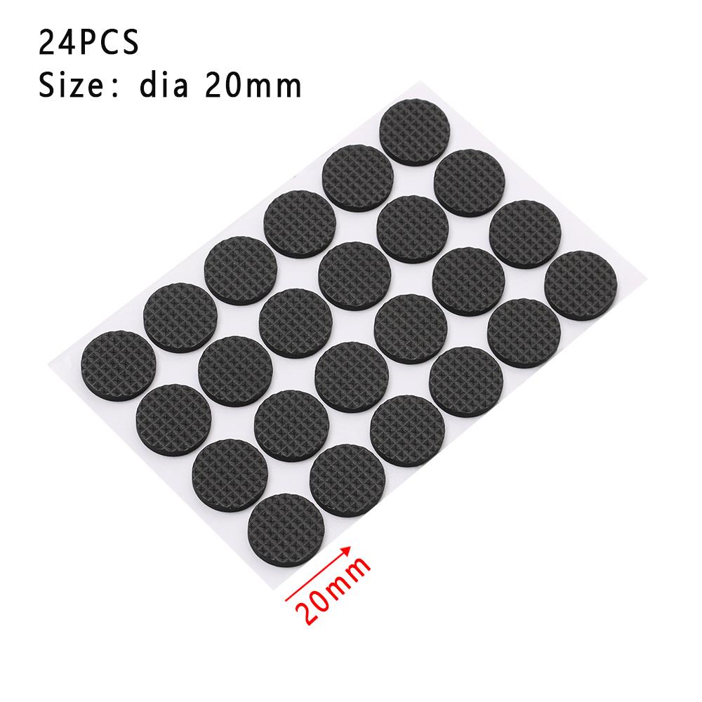 1-24PCS Anti Slip Bumper Damper Furniture Leg Feet Rug Felt Pads Thickening Self Adhesive Mat Chair Table Protector Anti Noisy
