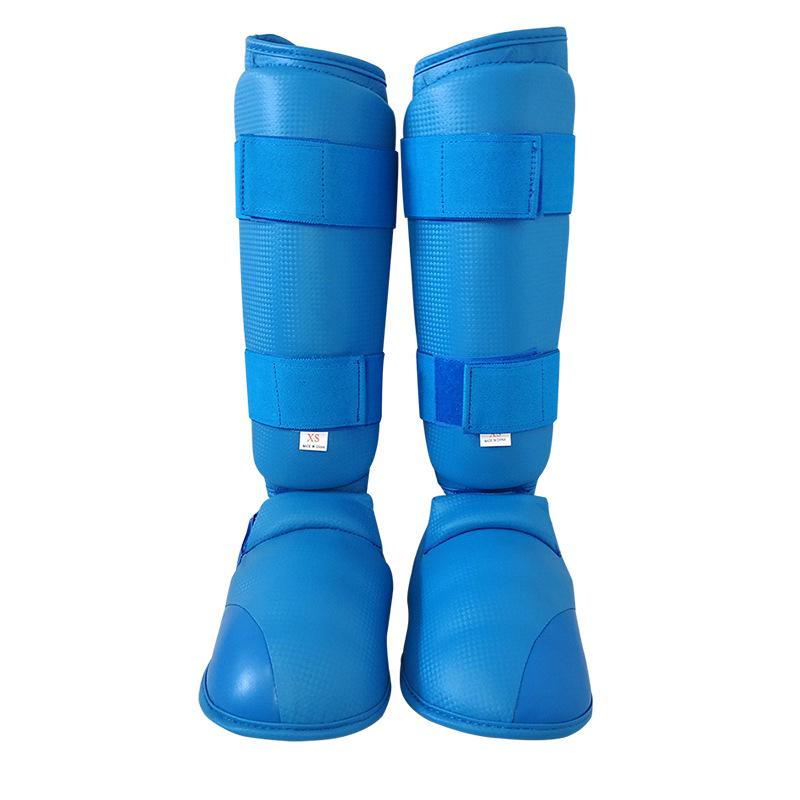 Shin Guards for Combat Martial Arts Kickboxing PU Leather Adjustable Leg Guards Shin Pads with Instep Guard for Adults Teenager 1