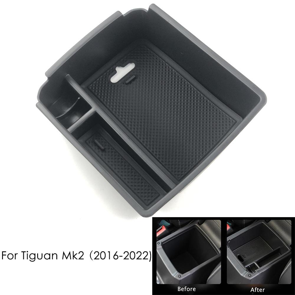 Для Volkswagen VW Tiguan Mk1 Mk2 Taos Seat Tarraco Автоаксессуары Подлокотник Ящик для хранения Лоток Контейнер Органайзер консоли Паллет