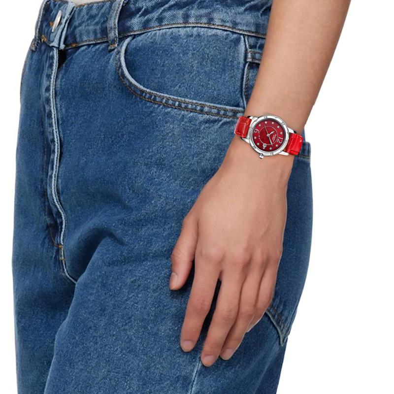Casio Серия CASIOSHEEN трехстрелочная серия нежный и изысканный дизайн кварцевый механизм кварцевый механизм для бизнеса кожаный ремешок японский и корейский SHE-4021L-4AQ