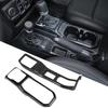 4WD Панель переключения передач, украшение, передний держатель стакана для воды, крышка для Jeep Wrangler JL 2018-2022, аксессуары для салона автомобиля