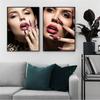 Fashion Nail Shapes Beauty Salon Canvas Posters And Prints Decor Makeup Nail Gifts Nail Type Guide Art Canvas Painting Picture
