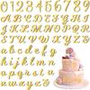 126 PCS  Name Cake Topper Acrylic Letters DIY Personalized A-Z & 0-9 Number Alphabet Cake Decoration For Wedding Anniversary Baby Shower Party
