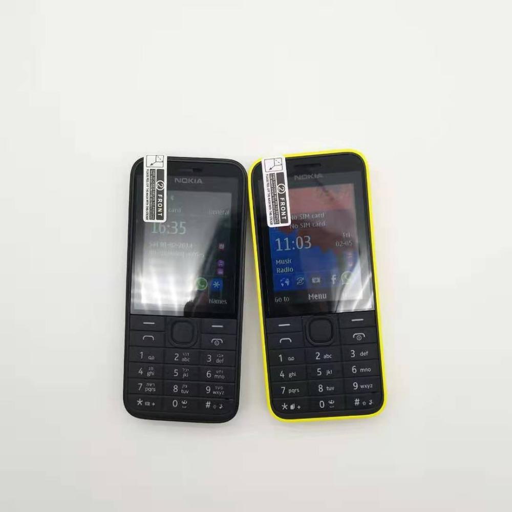 Восстановленный оригинальный мобильный телефон Nokia 208 Dual SIM с 1/2 SIM