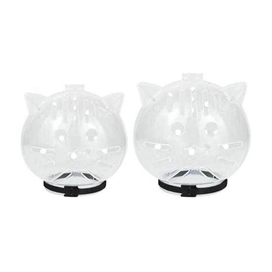 Прозрачный дышащий колпак-намордник для кошек, защита от укусов, шлем для ухода, купания, стрижки когтей