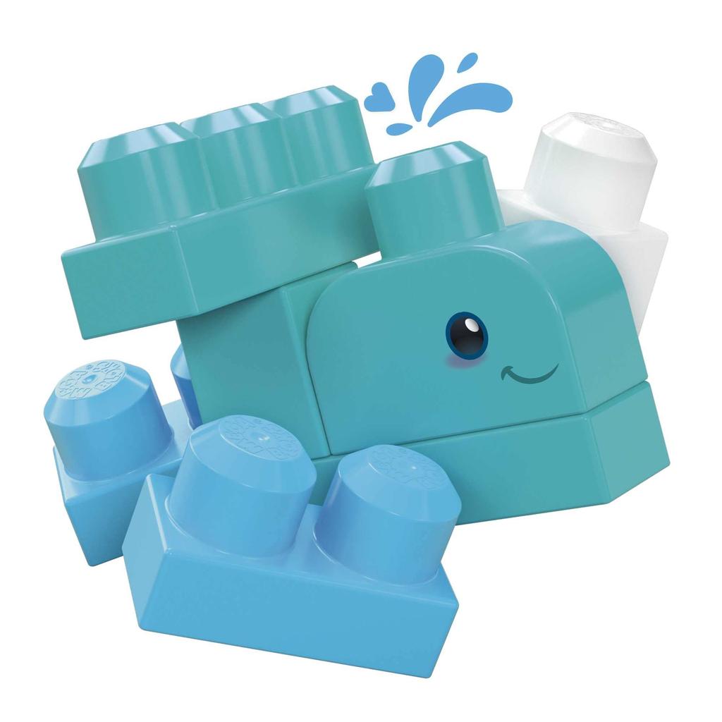 MEGA BLOKS Зеленый городок, очищающий море с помощью лодок и грузовиков, набор кубиков, развивающие и обучающие игрушки для детей от 1 года и старше, зеленый HPB49