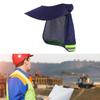Тент каски с широкими полями, легкая защита от солнца, защитный чехол для шеи со светоотражающей полосой для