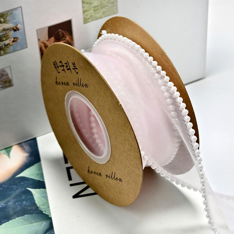 4 см пряжа с красным жемчугом «рыбий хвост» для цветочных букетов и лент для самостоятельного творчества