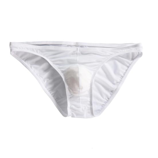 Мужские трусы-слипы с низкой посадкой, U-образной выпуклостью, плотного кроя, с высокой эластичностью, однотонные, дышащее и удобное нижнее белье