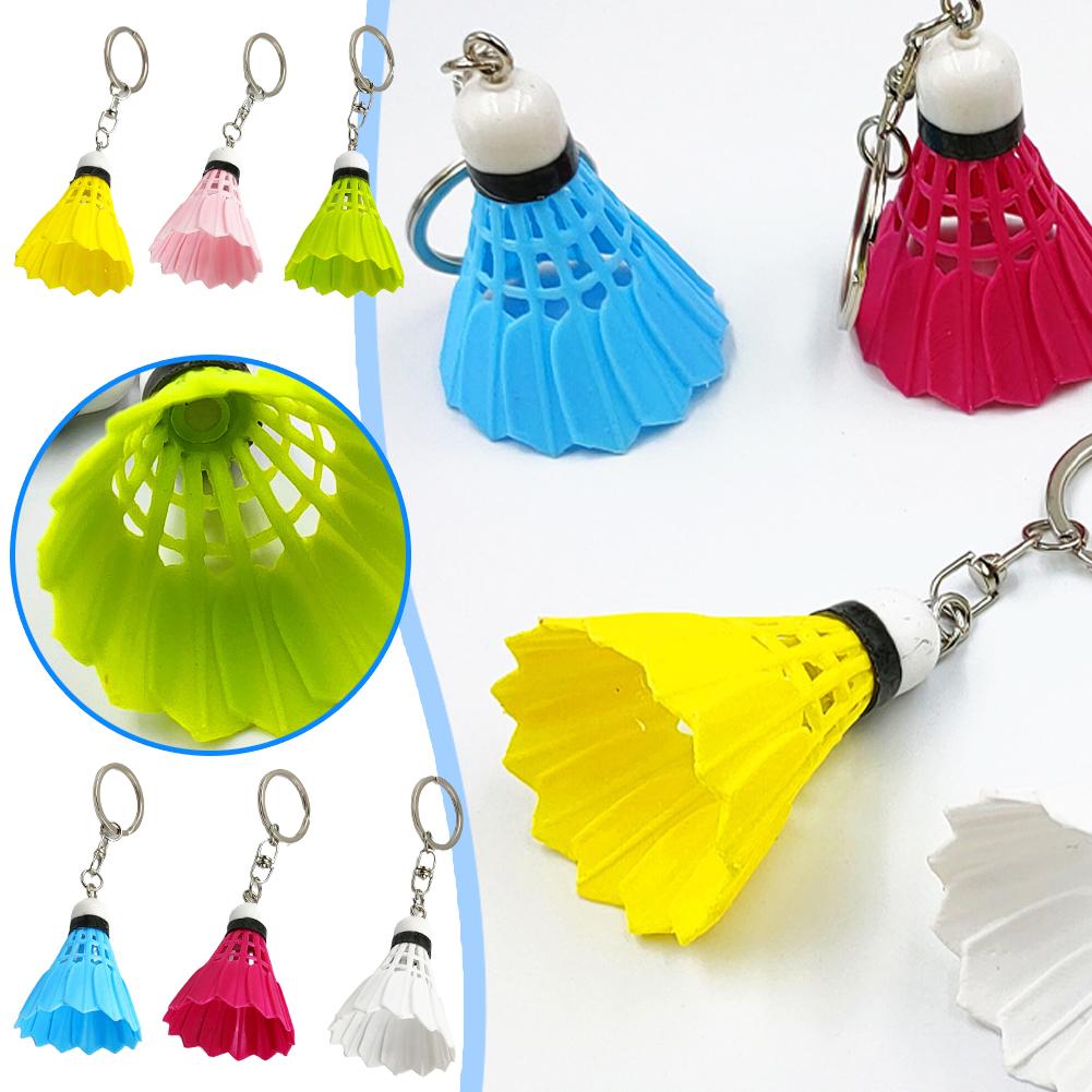 Mini Simulation Badminton Keychain Pendant Sports Ornaments Gift Small Keychain C6G1