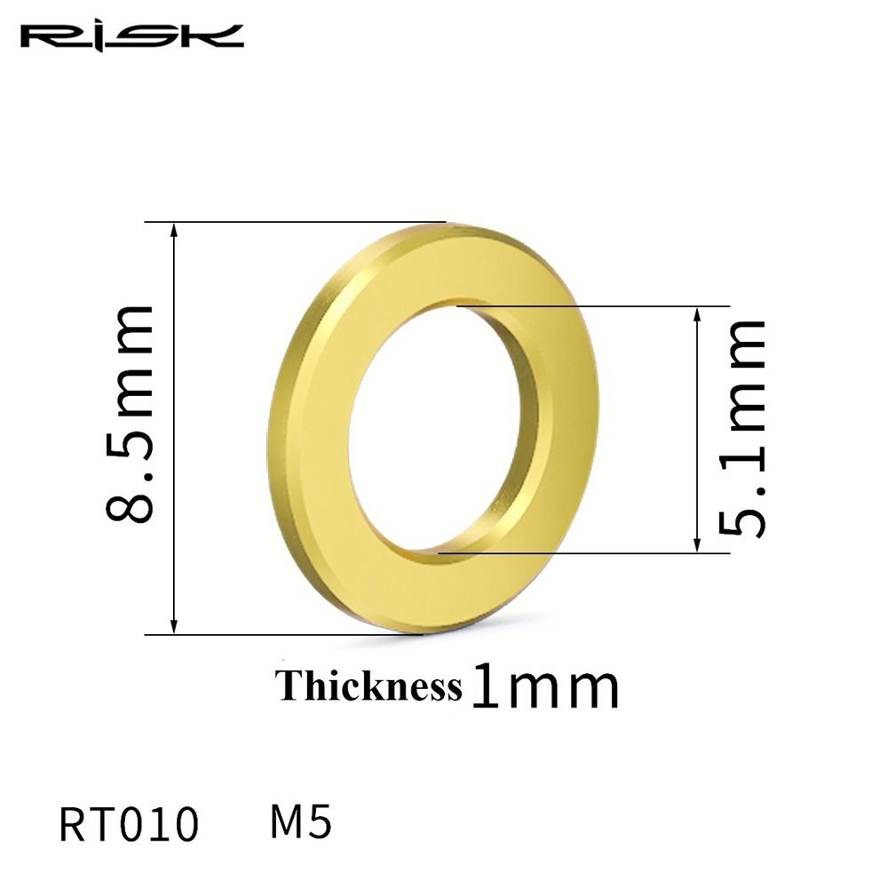 RISK Велосипедные болты шайбы M5 M6 MTB Дорожный велосипед Высококачественные детали Велоспорт на открытом воздухе
