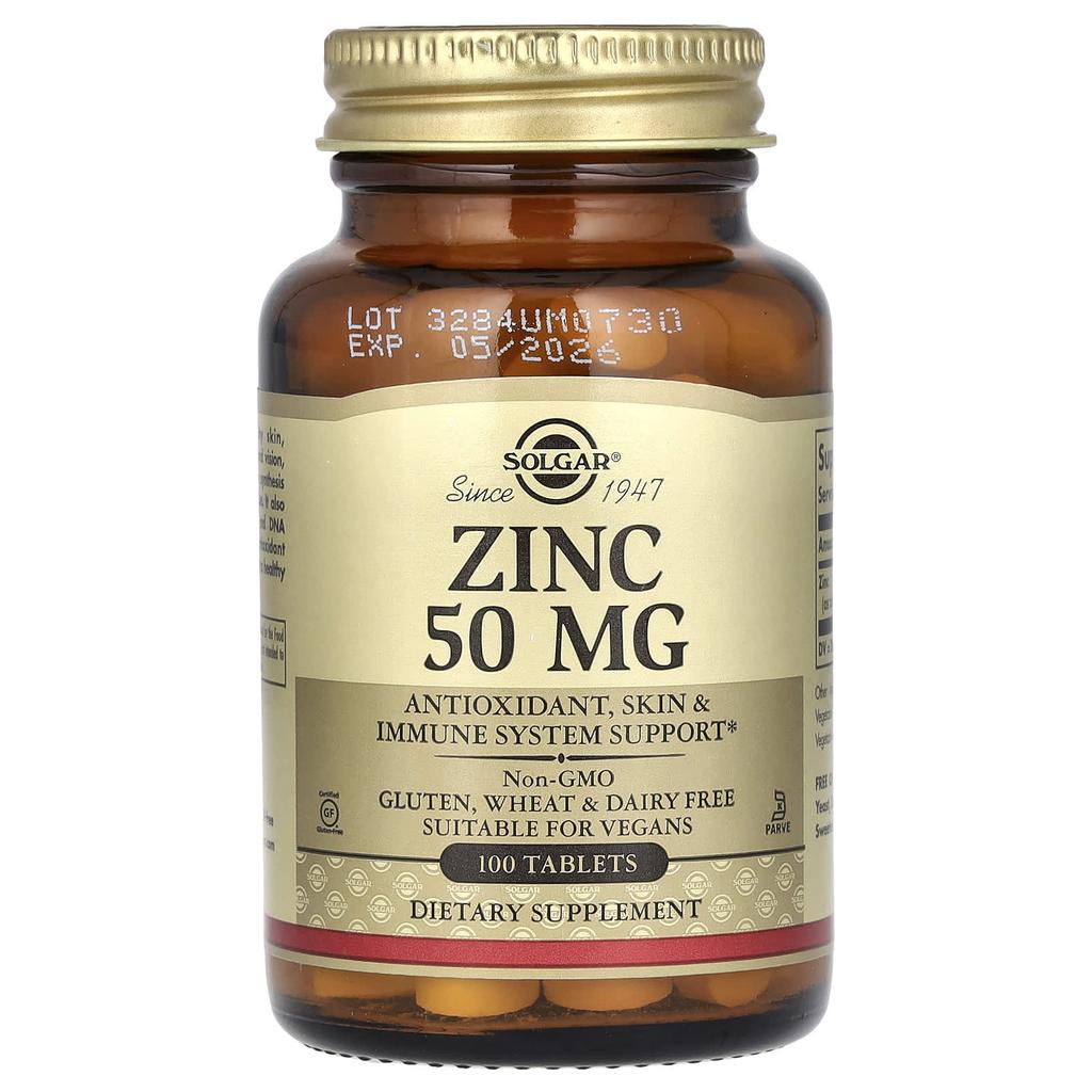 Zinc, 50Mg, 100 Tablets