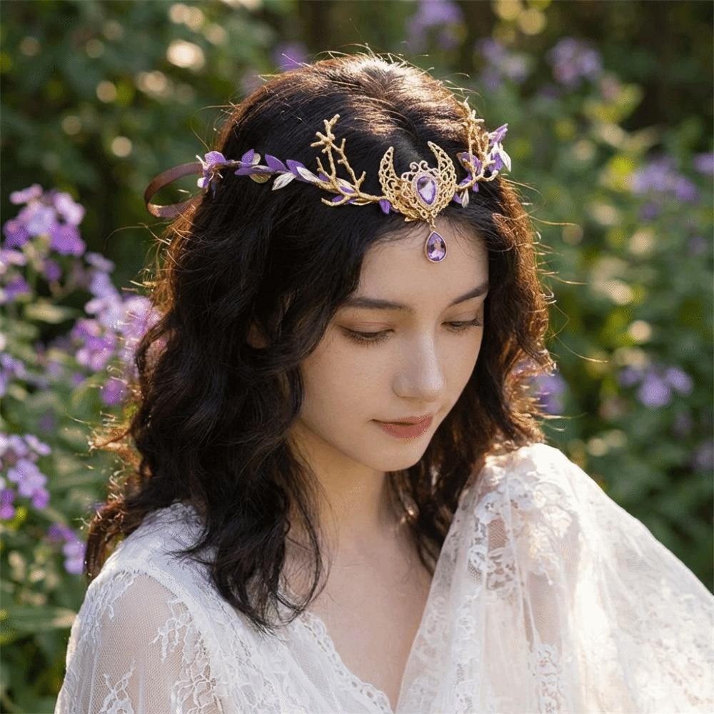 Лоза Эльф Диадема Фэнтези Головной убор Феи Корона Эльфа Феи Лесная Свадьба