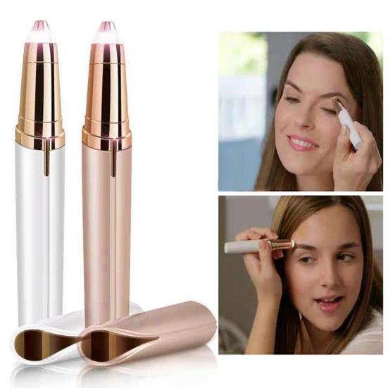 Безболезненный женский электрический триммер для бровей, эпилятор для лица, подбородка, губ, носа, средство для удаления волос