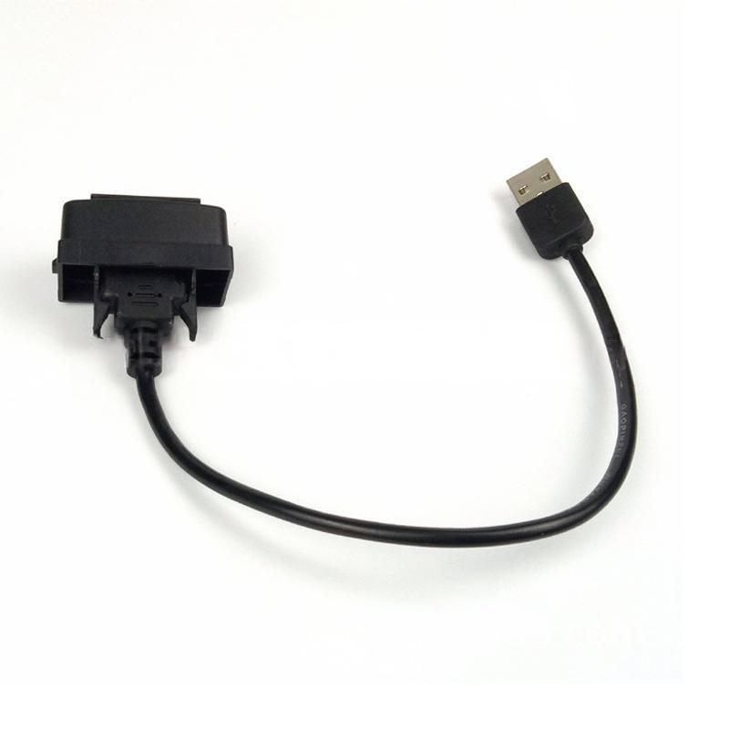 USB-удлинитель для зарядки для приборной панели автомобиля, порт USB 2.0 для Mitsubishi ASX Lancer Outlander Pajero Eclipse, переключатель USB-зарядки