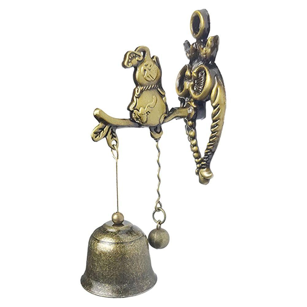 For Room Garden Store Wall Hanging Ornament Metal Bell Door Shopkeeper Good Luck Knocker Door Bell