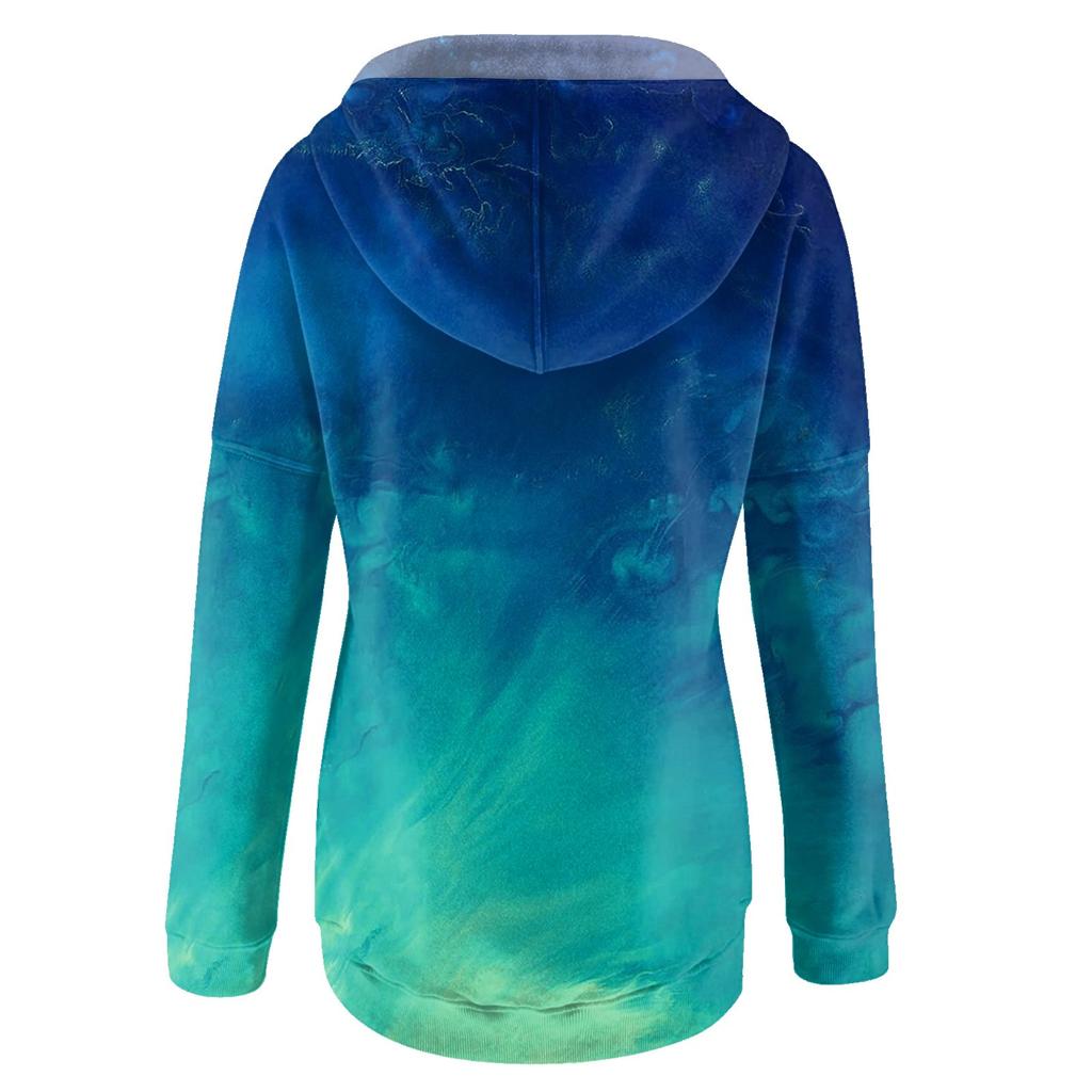 Women's Fashion Long-sleeved Printed Hoodie Top