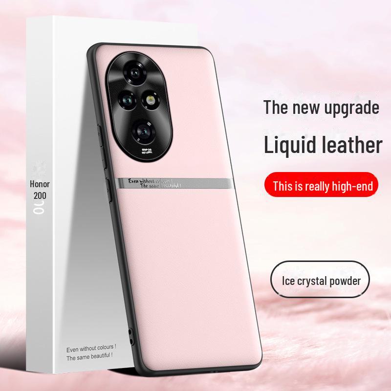 Защитный чехол Liquid Leather Anti-Fall, Anti-Fouling для мобильного телефона Honor 200