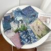 French romantic versatile small fresh pure cotton square scarf women's summer thin fashion foreign temperament silk scarf decorative scarf