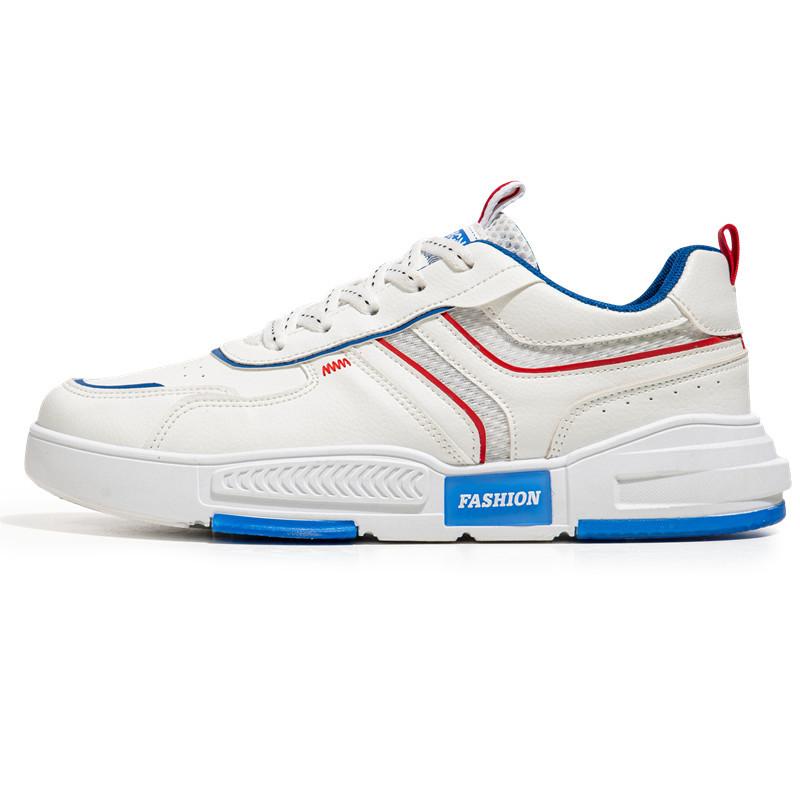 Летние мужские туфли с низким верхом, подходящие по цвету, белые туфли, подростки носят повседневную обувь для путешествий, студенческие туфли для занятий в стиле tide board