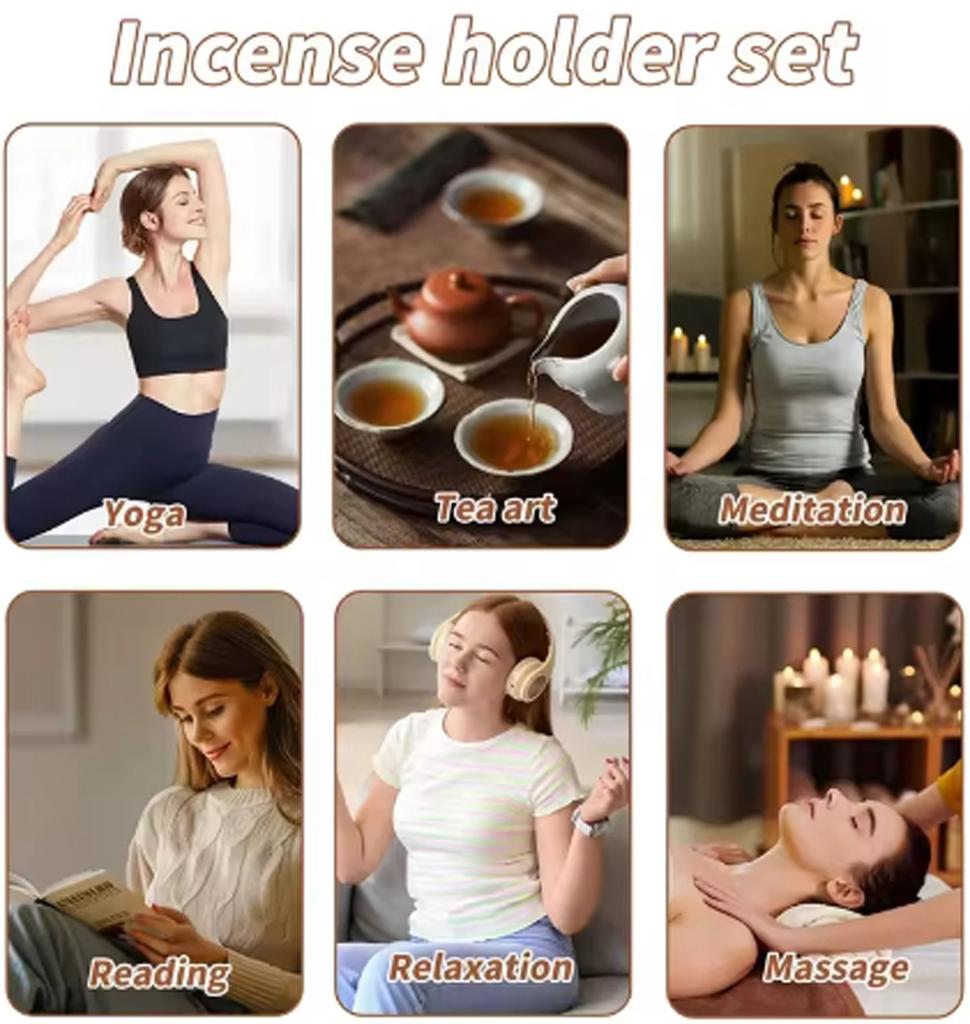 Подставка для благовоний, Многофункциональный дизайн, Деревянная курильница, пепельница, для домашнего декора, йоги, спа