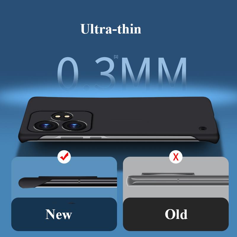 Ультратонкий безрамочный матовый чехол для ПК с защитой от отпечатков пальцев для Xiaomi Poco F6 F5 F4 F3 Pro, противоударный чехол-накладка