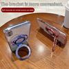 Роскошный чехол для беспроводной зарядки MagSafe для iPhone 11 12 13 14 15 Pro Max Plus с блестками, магнитным кольцом-подставкой, прозрачная крышка