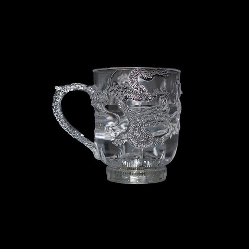 Светодиодная вспышка Magic Цвет меняющий дракон чашка активируется водой светящийся кружка для пива вина виски бара подарок для путешествий