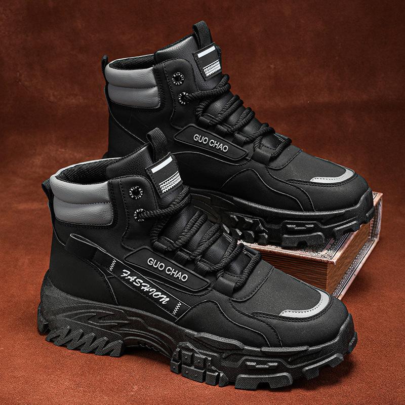 Высокие ботинки Martin, мужская обувь, новинка осени, обувь для инструментов, мужские модные универсальные ботинки на толстой подошве с нескользящей подошвой, короткие повседневные ботинки