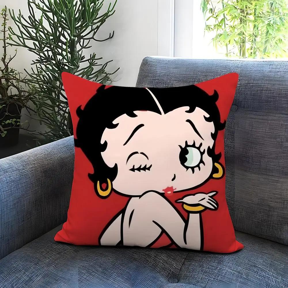 Vikama Cute Anime Print Decorative Pillowcase, Soft And Comfortable Cover With Hidden Zipper, Suitable For Car Sofas