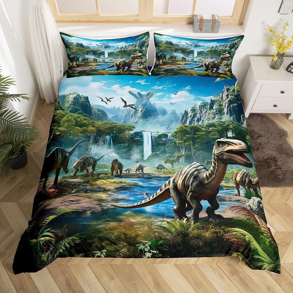 Wildlife Duvet Cover Set For Teens Adults Queen King Size Quilt Covers Lightweight Down 2 Pillowcases 1 Duvet Cover No Comforter