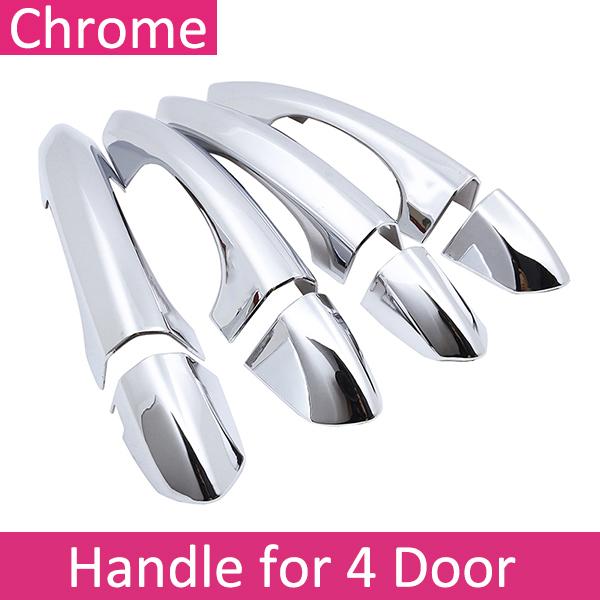 Luxuriou Chrome Door Handle Cover for Ford Edge MK2 Endura Edge Plus 2015~ Car External Protective Style Accessories Sticker