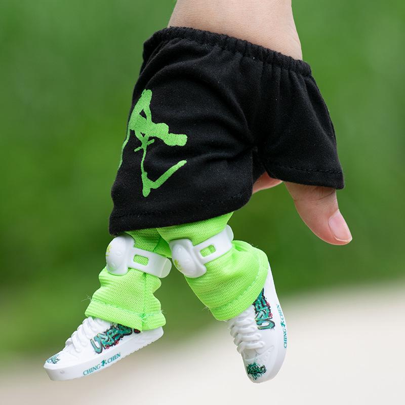 Mini Finger Shoes & Scooter Set with Finger Pants - Patent Protected, Authenticity Ensured