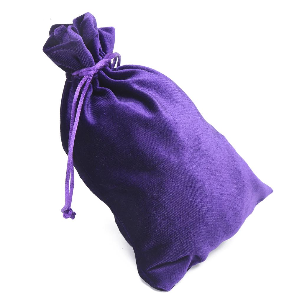 Бархатный мешочек для Таро, сумка для хранения на шнурке, для игральных карт, ювелирных изделий, монет, аксессуаров, фиолетовый