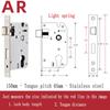 Stainless Steel Lock Body Lock Core Indoor Bedroom Lock Tongue Lock  Universal Type Room Household Silent Wooden Door Lock