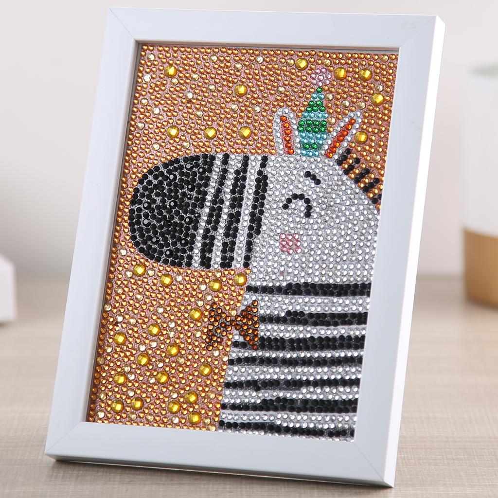 5D комплект алмазной живописи мультфильм животных Зебра мозаика рамка вышивка Diy дети ручной работы украшения комнаты украшения