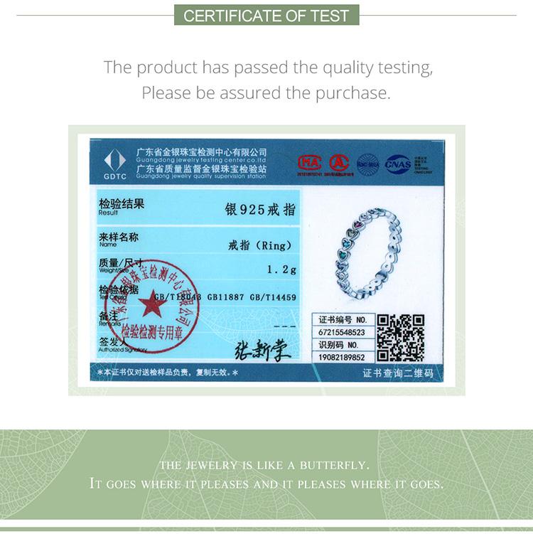 BAMOER из стерлингового серебра 925 пробы, изысканное оригинальное красочное кольцо с цирконом в форме сердца для женщин, ювелирные изделия