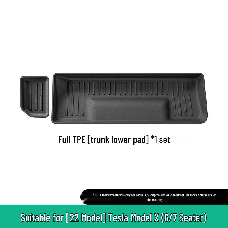 TPE Коврики для автомобиля Tesla Model X 2022: Полная защита окружающей среды для багажника и спинки